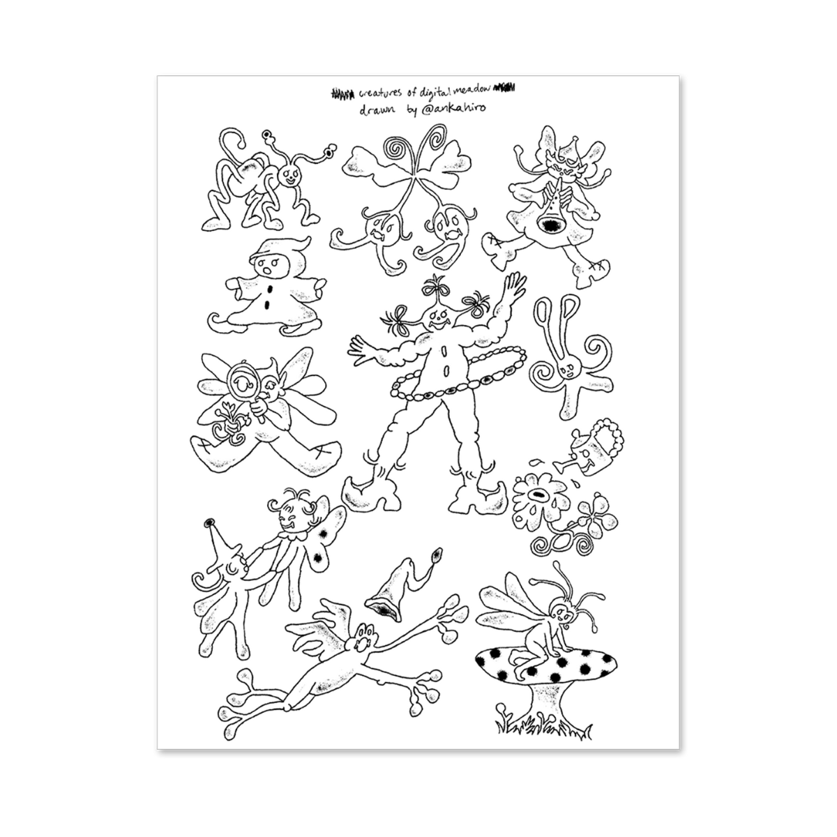 Creatures Sticker Set